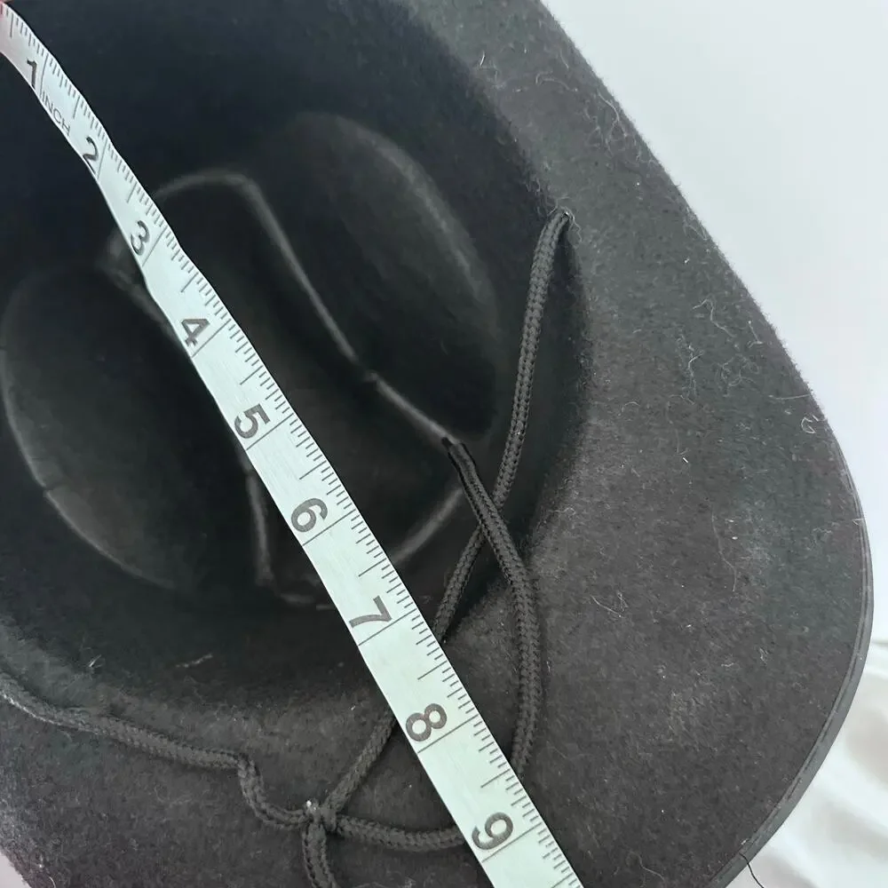 Black western cowboy hat costume